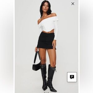 Princess Polly Ravyn Skort Black petite